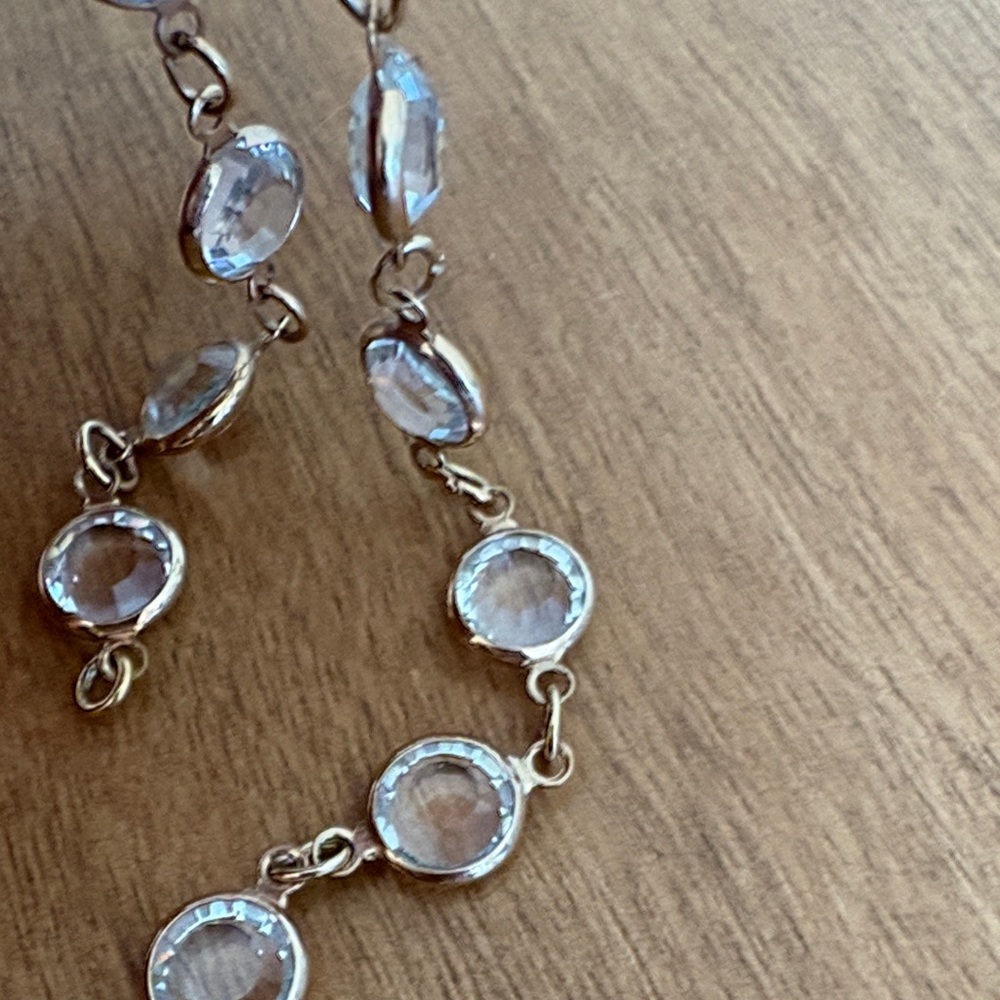 3/$30! Elegant Gold Anklet with Crystal Gems. - Picture 2 of 3